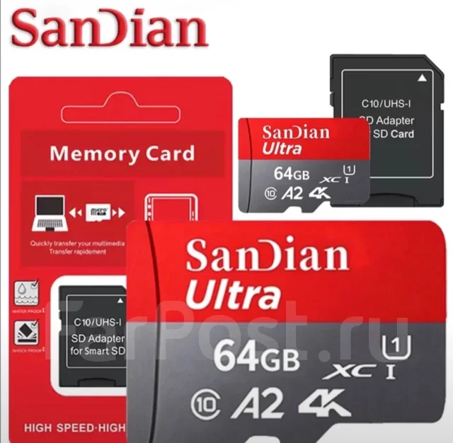 MicroSDXC. 64���, ��������� USB ����