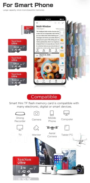 MicroSDXC. 64���, ��������� USB ����