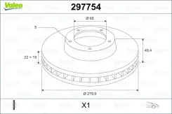 ���� ��������� ����� ����/��� Skoda Octavia II 1Z3 1.6 06.2004 - 06.2013 VW Jetta IV 162, 163 1.6 12.2011 - Valeo PHC 297754 297754 ����