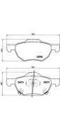 ������� ��������� �������� Honda Accord VII CL, CN 01/03-09/12 / Honda Accord VII CM 09/02-05/08 / Honda Accord VII Tourer CM, CN 04/03-05/08 Brembo P...
