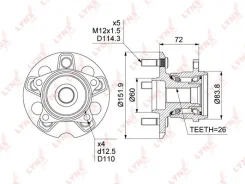 ������� ������ | ��� ����/��� | Lynxauto WH1352 WH1352 ����
