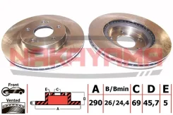 ����. ���� �������� ����. mits grandis 04- 290x26x5 [Q4601] Q4601 ����