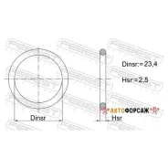 ������ �������������� 23.4x2.5 | ����/��� | Febest 02400-009 Febest 02400009 ����