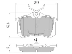 ������� ��������� (�����) Audi A3 96-13 / A4 94-09 SAT ST-1J0698451P, ������ ST1J0698451P ����