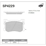 ������� �������� Hyundai Genesis G80 2016- Sangsin Brake SP4229 SP4229 ����