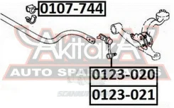 ������ ��������� ������������� D30 Toyota Aristo JZS147, UZS143 1UZFE 10.1992 - 08.1997 ASVA 0107-744 0107744 ����