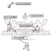 ������� ��������� ������ Toyota Toyota Kluger L/V ACU25/MCU25 4WD 2000-2007 ASVA 0112-ACU25RHU 0112ACU25RHU ����