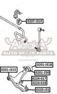 ����������� ��������� ������ ������ � ����������� Nissan Murano Z50 2002-2007 ASVA 0201-Z50 0201Z50 ����