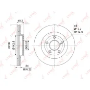���� ��������� �������� (296x24) Nissan Teana(J31) 2.0-3.5 03-08 Lynxauto BN1103 BN1103 ����
