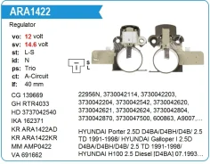 ��������� ���������� ���������� 3737042540 3737022020 3737042000 Krauf ARA1422UT ARA1422UT ����