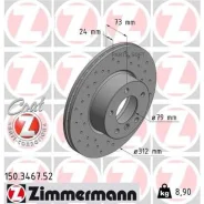 ���� ��������� ! Sport �����. 312x24/74-5x120 BMW E90 2.0i/2.5xi/3.0xi 05/E91 2.0i/2.5 Zimmermann 150346752 150346752 ����