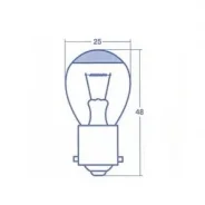 ����� ���. ��������� BA15s 4616 A4587M 24V 25W S25/BA15s (Stanley) A4587M ����