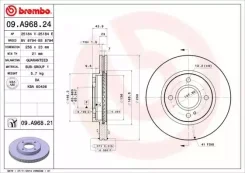 ���� ��������� Brembo 09A96824 09A96824 ����