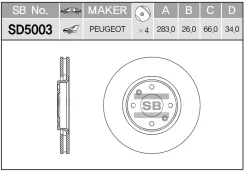 ���� ��������� �������� �����:hi-q �������:282��. peugeot 308 i (4a, 4c), citro?n c4 ii (b7), citro? Sangsin SD5003 SD5003 ����