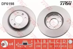 ���� ��������� �������� hyundai solaris, accent 11-, kia rio iii 11- TRW DF6198 DF6198 ����