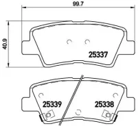 ������� ��������� �������� ������ baic senova x55 01 / 16- / dodge attitude (la) 09 / 14- / dodge atti Brembo P30067 P30067 ����
