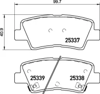 ������� ��������� �������� ������ hyundai (beijing) sonata (lf) 03 / 15- / hyundai accent iv (rb) 11 / Brembo P30094 P30094 ����