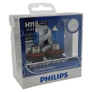 ����� ����������� ��������� ����� h11 pgj19-2 4300k crystal vision 12v 55w ������� 2+2�� Philips 12362CVSM 12362CVSM ����