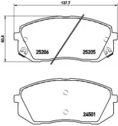 ������� ��������� �������� �������� hyundai (beijing) encino (os) 04 / 18- / hyundai (beijing) ix35 (Brembo P30056 P30056 ����
