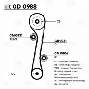 ����������� ��� hyundai tucson / kia sportage (04-) 2.0i (1 ������ hnbr / 2 ������) (gd 0988) Trialli GD0988 GD0988 ����