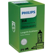 ����� ����������� ��������� ����� h4 p43t long life eco vision 12v 60/55w ������ 1 �� Philips 12342Llecoc1 12342LLECOC1 ����