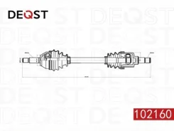 ������ ���� � ����� ford focus 1.4-1.8 98-04 ���. Deqst 102160 102160 ����