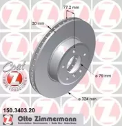 ���� ��������� bmw e60 / e61 / e63 / e64 03- ��� ���� 324x30 Zimmermann 150340320 150340320 ����