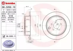 ���� ��������� ������ ��������������� Brembo 08C25210 08C25210 ����