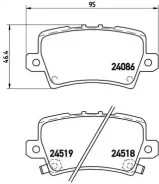 ������� ��������� �������� ������ honda civic viii hatchback (fn, fk) 09 / 05-12 / 12 Brembo P28038 P28038 ����