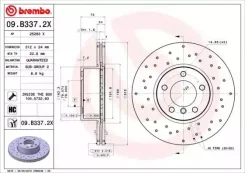 ���� ��������� �������� bmw (brilliance) 3 series (e90) 10 / 04-09 / 12 / bmw (brilliance) 3 series (f30 Brembo 09B3372X 09B3372X ����