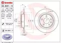 ���� ��������� ������ buick (sgm) excelle gt (cp2) 06 / 10-12 / 15 / buick (sgm) excelle xt (cp2) 01 / 10- Brembo 08B35111 08B35111 ����