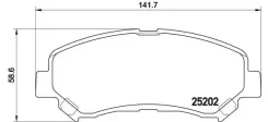 ������� ��������� �������� �������� gac ne trumpchi ge3 07 / 17- / haima (faw) s5 04 / 14- / nissan (d Brembo P79028 P79028 ����