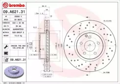 ���� ��������� �������� mercedes-benz (bbdc) c-class (w204) 01 / 08-12 / 14 / mercedes-benz (bbdc) e-cla Brembo 09A62131 09A62131 ����