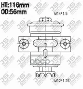 ������ ���� JS FS6202U Mitsubishi Delica / Space GEAR Eclipse II (D3_A) FTO ���� (DE_A) L400 ��� JS Asakashi ���. fs6202u FS6202U ����