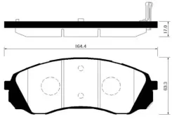 ������� ��������� Hyundai H1 07-09, Grand Starex 07-09 / KIA Grand Carnival (16) 05-09, Sedona (16) 06-09 HSB HP1039 HP1039 ����