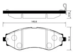 ������� ��������� Chevrolet Evanda 05-, Tacuma 00, Rezzo 00 / Daewoo Leganza 99-02, Rezzo 00- HSB HP2008 HP2008 ����