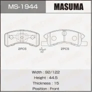 ������� �������� Masuma, AN-608WK, NP3010, P1601 front (1/16) MS-1944, �������� MS1944 ����