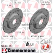 ���� ��������� ! BZ ����. 300x12/36-5x112 Audi A4/A5 all 07 Zimmermann 100333353 100333353 ����