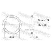 ������ �������������� ���������� ������ 121x4.2 Febest 02400027 02400027 ����