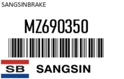 ������� ��������� SangsinBrake MZ690350 MZ690350 ����