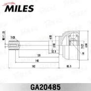 ���� �������� �������� Toyota Hiace/Hilux/4Runner 2.8 89- GA20485 ����� ����� GA20485 ����