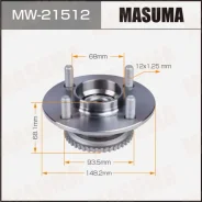 ������� ������ Masuma, � ABS, ������, ��� Nissan Almera, ���. MW-21512 MW21512 ����