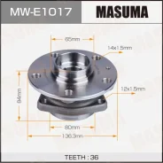 ��������� ���� Masuma front AUDI A3, Skoda Octavia 08- (with ABS), �������� MWE1017 ����