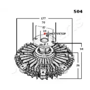 ���������� ����������� Japanparts VC504 VC504 ����