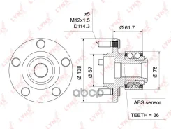 ������� ������ | ����� ����/��� | Mazda 3 / Axela (BK_) 03-09 LYNXauto ���. WH1200 WH1200 ����