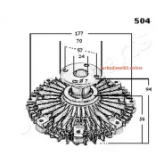 ���������� ����������� Japanparts VC504 VC504 ����