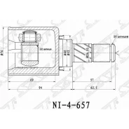 ��� ��������) ���� (�������/ �����������/ �����) Nissan AD 06- / March 02-10 (��� ��������) SAT NI657, �������� NI657 ����