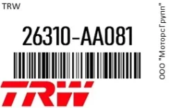 ����. ���� ���. ����. [276x24] 5 ���. TRW 26310-AA081 / 26310AA081 26310AA081 ����