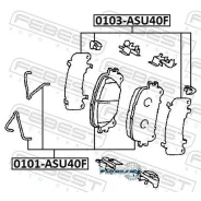 �������� ��������� ��������� ������� Toyota RAV4 -19. Febest 0103ASU40F 0103ASU40F ����