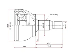 ���� (������� / �����) Mercedes-Benz A-Class 04-12 / B-Class 05-12 SAT ME-203, �������� ME203 ����